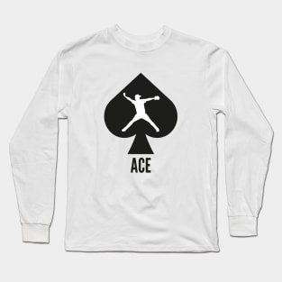 Ace pitcher- a baseball design Long Sleeve T-Shirt